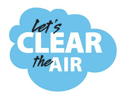 Let's clear the air logo for tobacco cessation