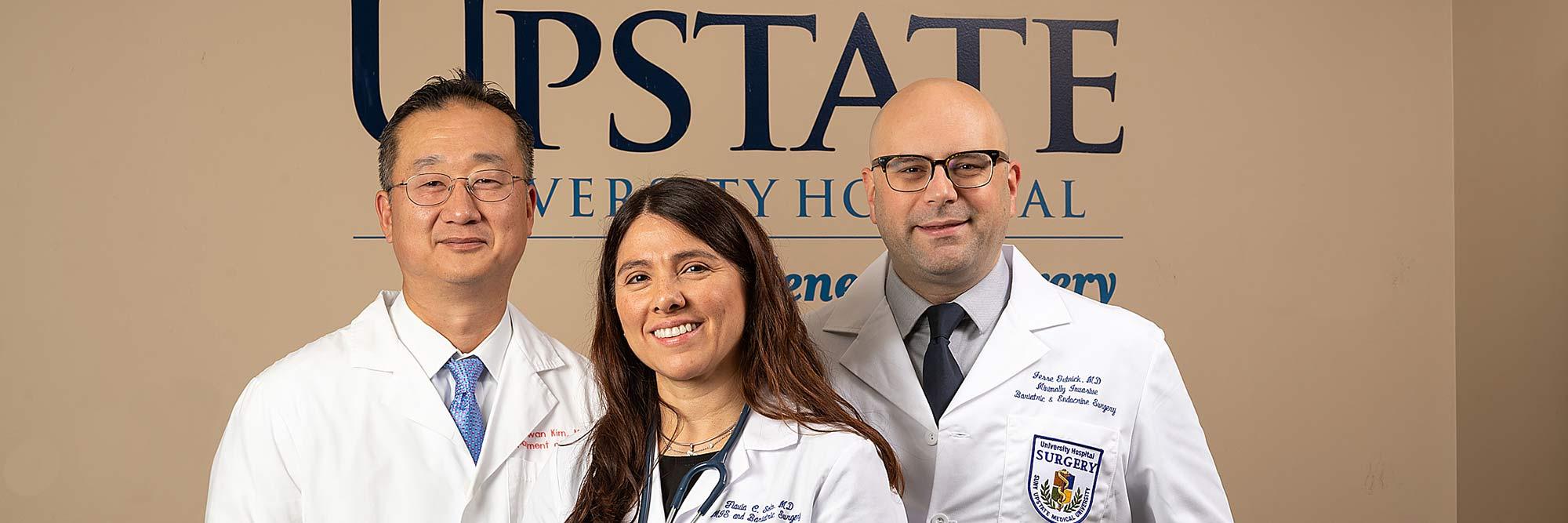 Upstate Bariatric Surgery doctors, Kim, Soto and Gutnick