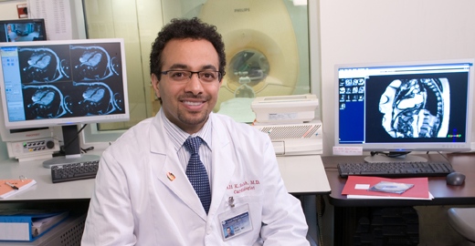 Dr. Ali Salah in Upstate's cardiovascular MRI suite