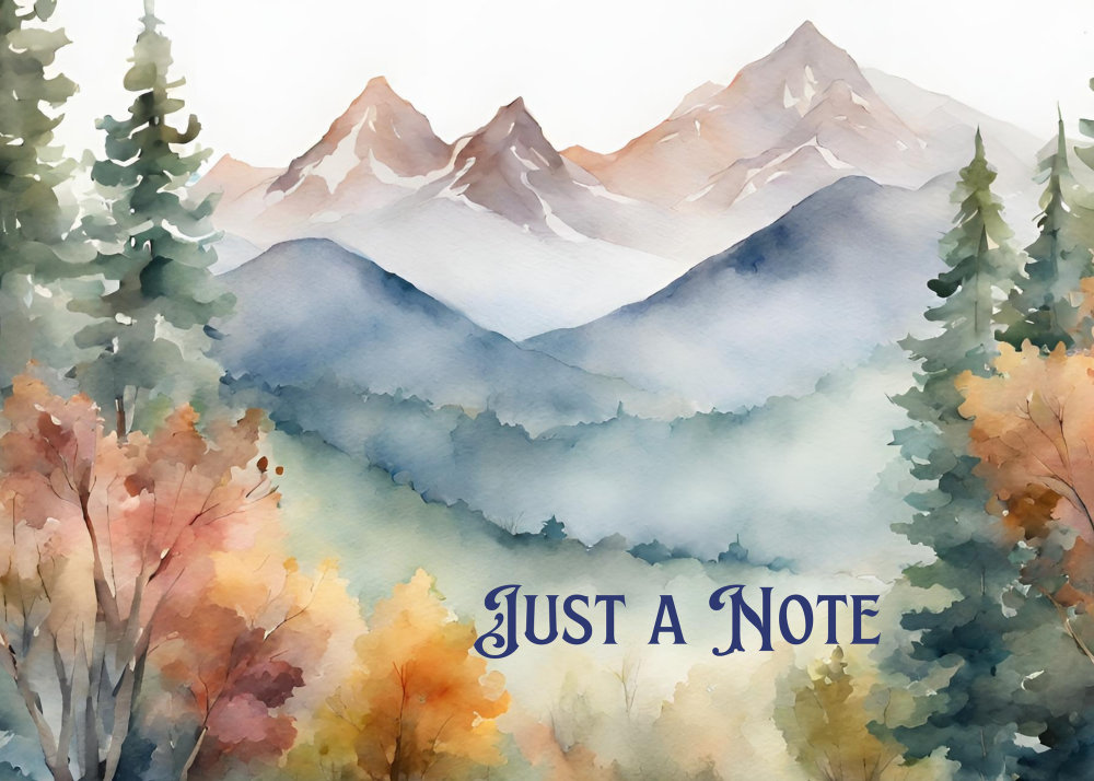 Just a Note (landscape watercolor)