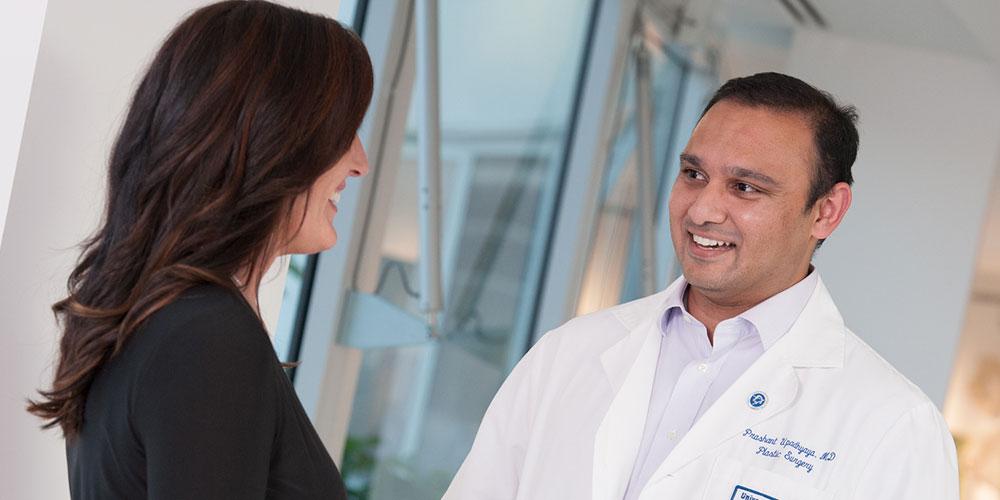Dr. Upadhyaya Prashant with patient