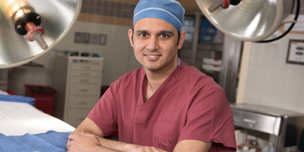Dr. Upadhyaya Prashant in the operating room