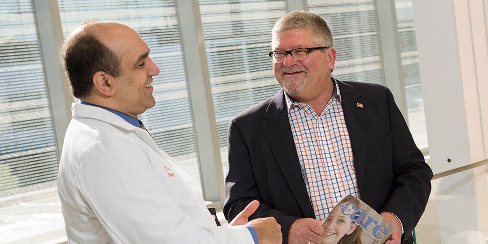 Dr. Marzouk and thyroid cancer patient