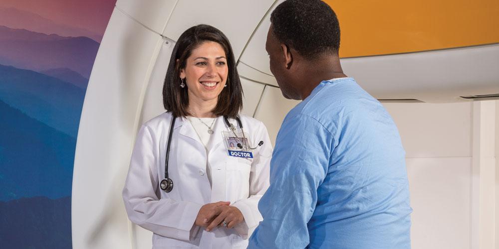 Dr Shapiro with patient