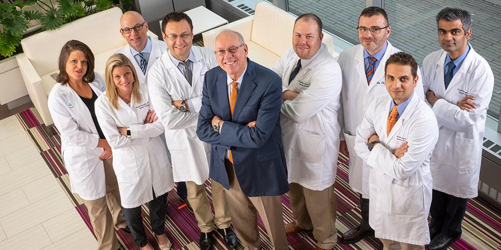 Upstate Prostate Cancer team with Coach Boeheim