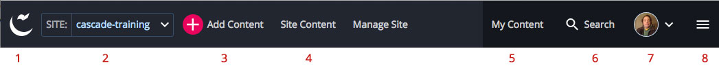 The Menu bar