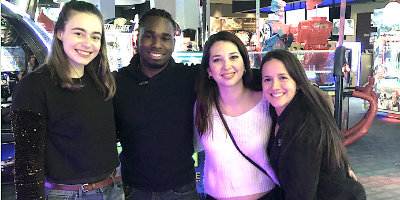 Sara Vukojevic socializing with members of her Med Prep cohort