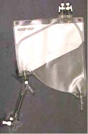 photo of closed reservoir bag