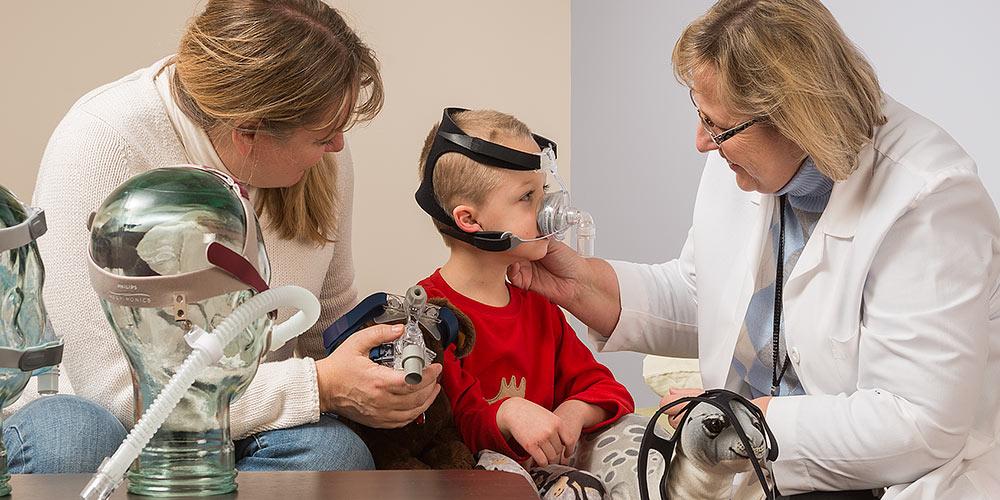 Respiratory therapy for child