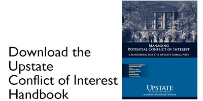 Download the Upstate Conflict of Interest Handbook