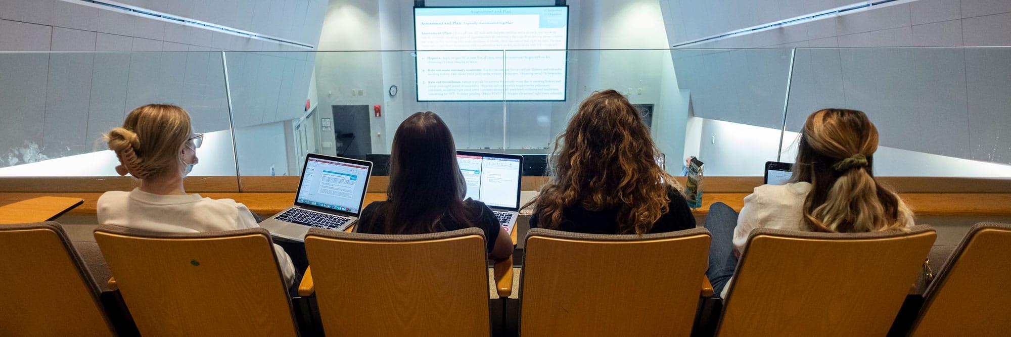 College of Nursing students at lecture