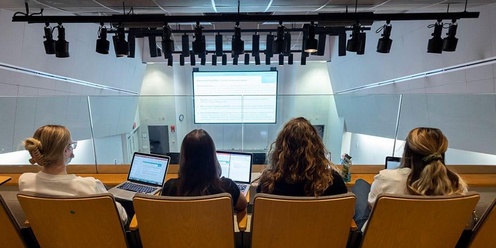 Students at lecture