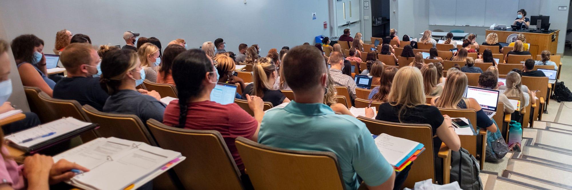 College of Nursing students at lecture