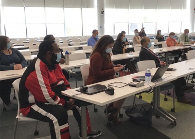Attendees physically present at 2021 Whitney Lecture at Upstate