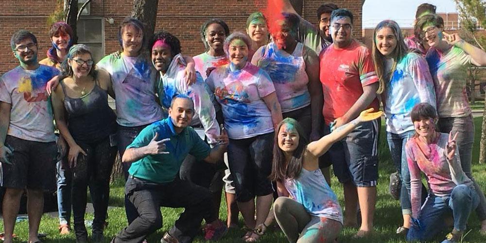 ISA celebrating Holi in 2018