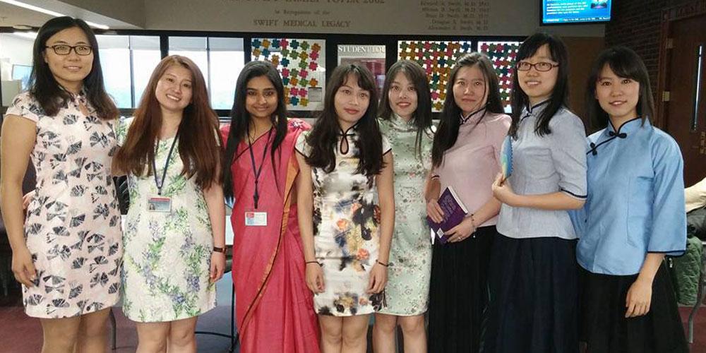 Students at the International Festival