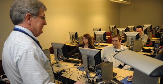 Professor teaching