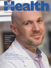 Cover of Spring 2017 issue of Upstate Health Magazine