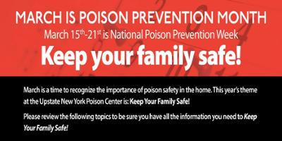 March is Poison Prevention Month