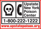 Upstate New York Poison Center logo 1-800-222-1222