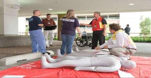 Mass casualty exercise. 