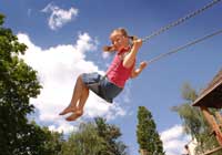 girl on swing