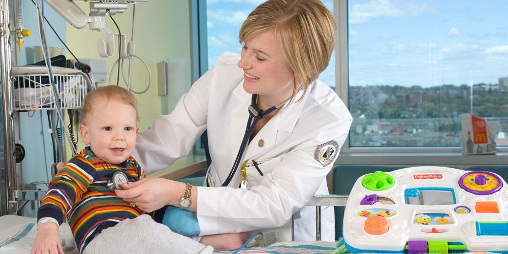 doctor with young pediatric patient
