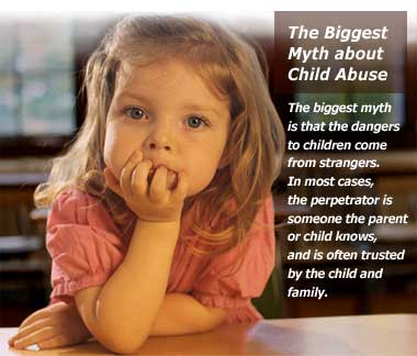 young girl: myth about child abuse