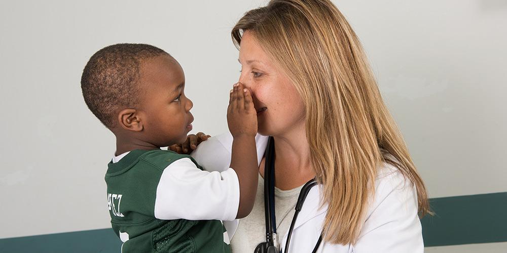 nurse practitioner with patient