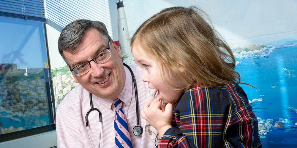 Dr. Hannan with patient