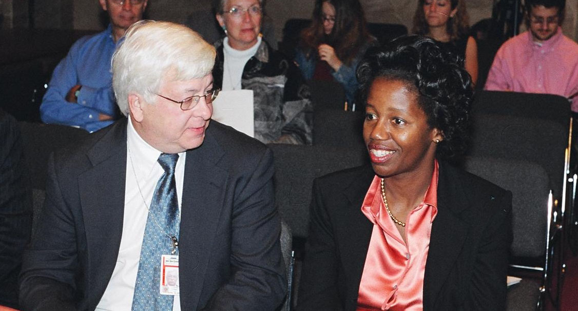 Dr. Brangman Speaking to Former Syracuse Newspapers Reporter Peter Lyman