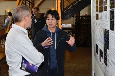 Biomedical Sciences student presenting poster