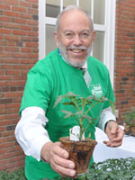 Gary Kittell giving away tomato plants