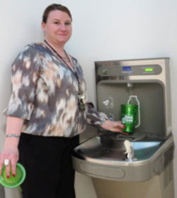 high tech water filling station