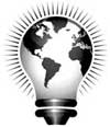earth light bulb graphic