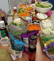 Healthy Salad Bowl Luncheon table