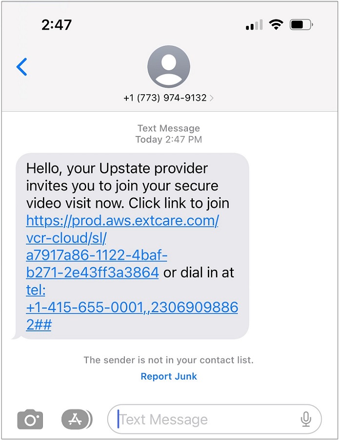 telehealth text