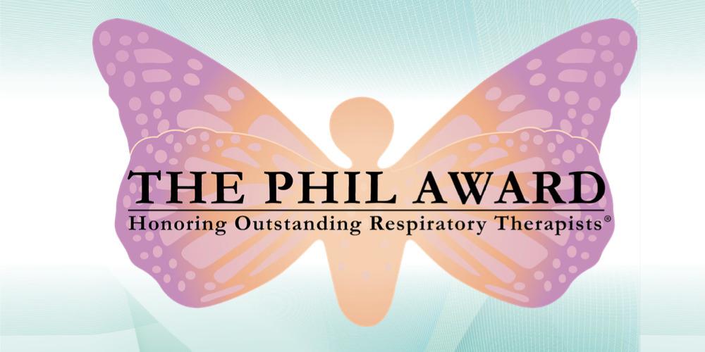 The Phil Award logo - Honoring Outstanding Respiratory Therapists