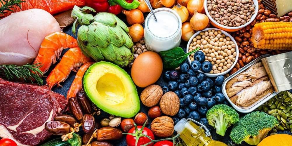 a cornucopia of food on a table