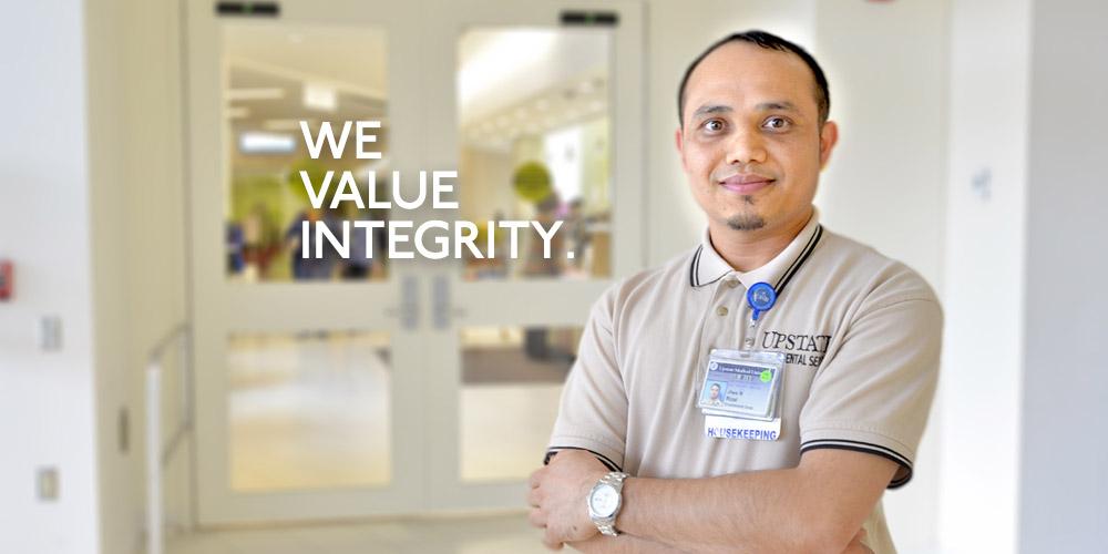 We value integrity