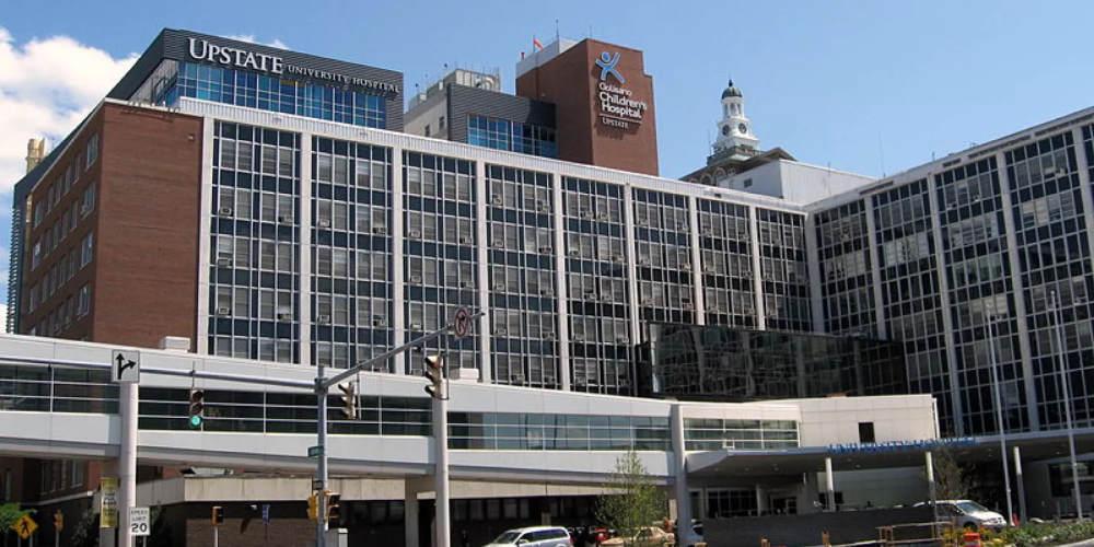 Upstate University Hospital front entrance