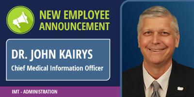 New Chief Medical Information Officer, Dr. John Kairys, Joins Upstate Medical University’s Information Management and Technology (IMT) Division 