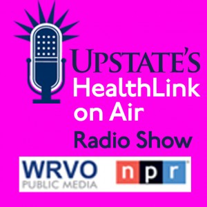 HealthLink on Air radio show art in pink