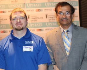 Tom Clough and neurosurgeon Satish Krishnamurthy, MD