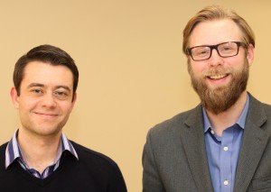 Jeffrey Schweitzer, PhD (at right) and PhD candidate Brian Arizmendi 