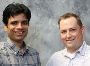 Syracuse University's Pranav Soman, PhD (at left), and Upstate Medical University's Jason Horton, PhD