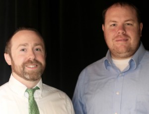 Upstate urologists Timothy Byler, MD (at right), and Michael Daugherty, MD (at left)
