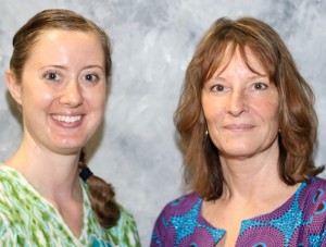 Lauri Rupracht (right) and fellow Upstate nurse Caitlin Phalen