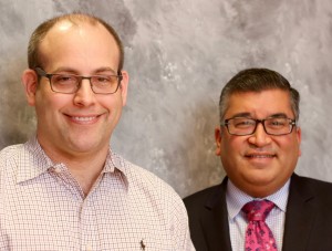 Jason Wallen, MD, left, and Ajay Jain, MD (photo by Jim Howe)