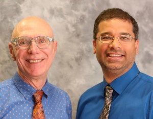 Brian Johnson, MD, left, and Sunny Aslam, MD (photo by Jim Howe)